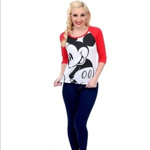 MICKEY MOUSE BASEBALL TEE!!